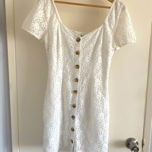 A&F White Lace Dress